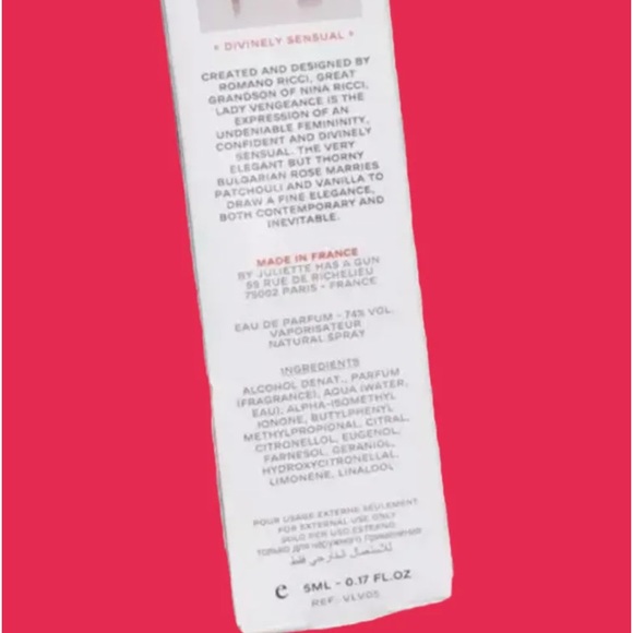 Juliette Has A Gun In Lady Vengeance Perfume 0.17 fl oz/5ml NEW I… - Picture 11 of 15